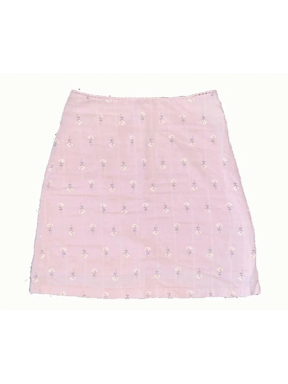 John Galt by Brandy Melville baby pink floral daisy skirt XS